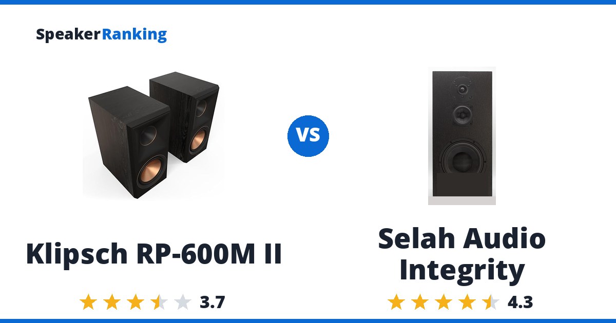 Klipsch RP-600M II vs Selah Audio Integrity