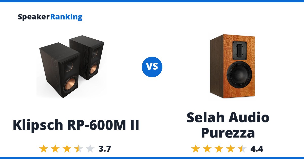 Klipsch RP-600M II vs Selah Audio Purezza