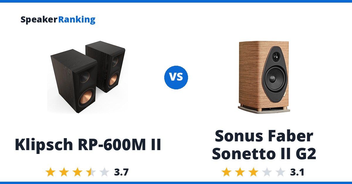 Klipsch RP-600M II vs Sonus Faber Sonetto II G2