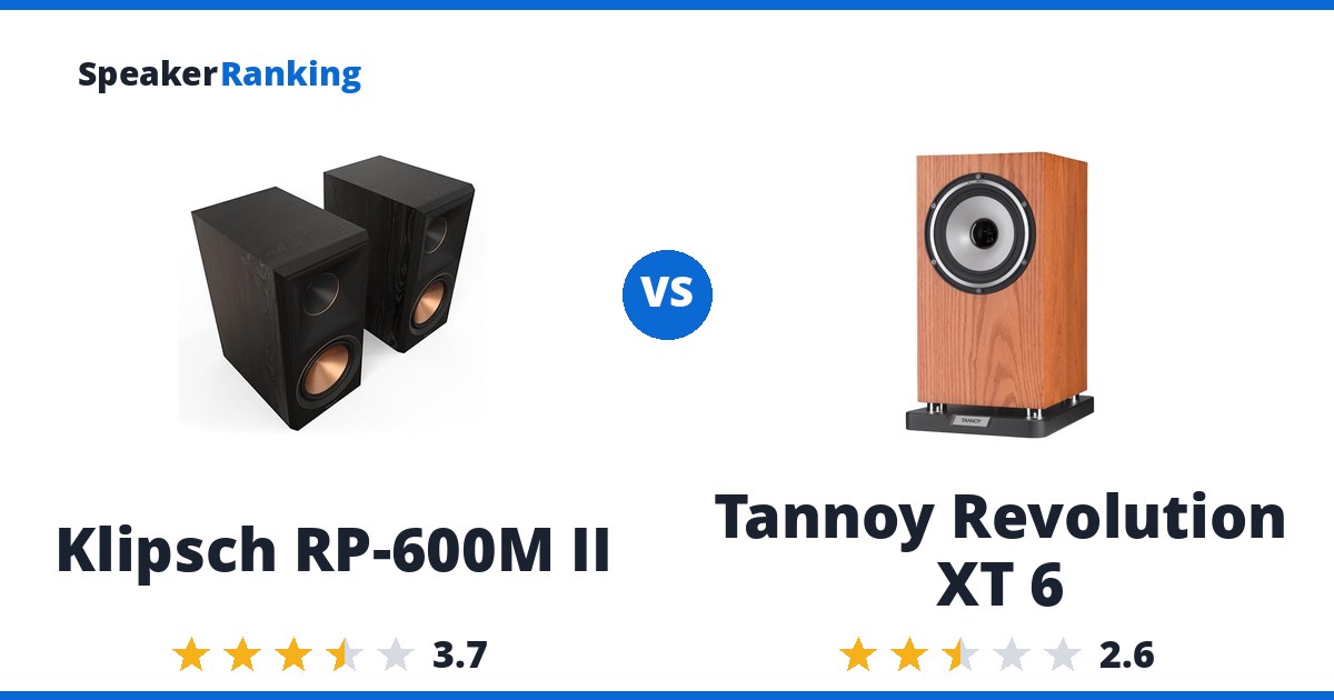 Klipsch RP-600M II vs Tannoy Revolution XT 6