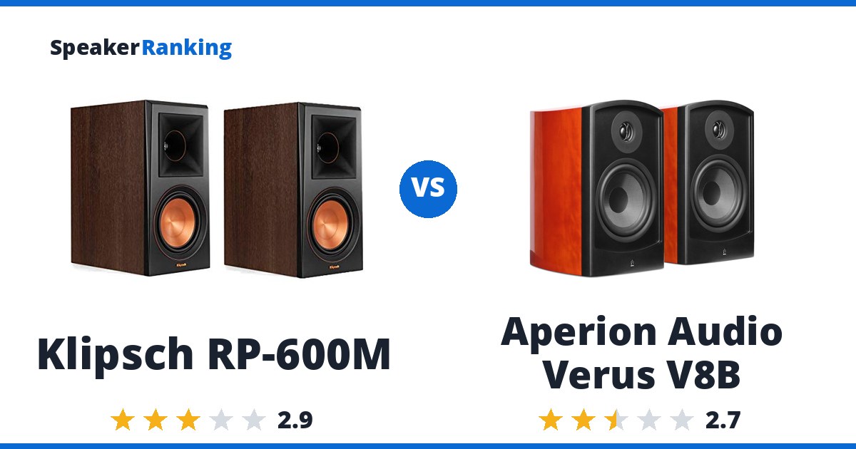 Klipsch RP-600M vs Aperion Audio Verus V8B