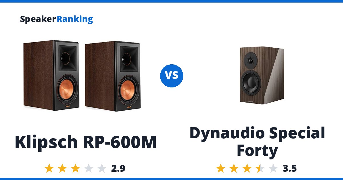 Klipsch RP-600M vs Dynaudio Special Forty
