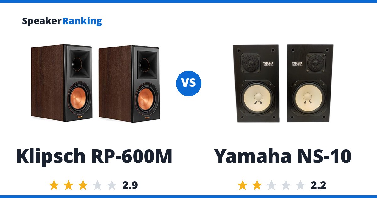 Klipsch RP-600M vs Yamaha NS-10