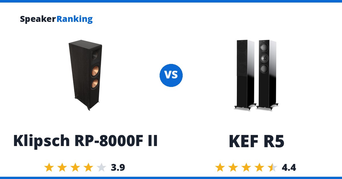 Klipsch RP-8000F II vs KEF R5