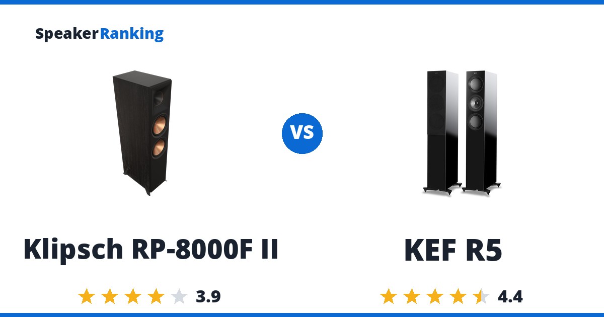 Klipsch RP-8000F II vs KEF R5