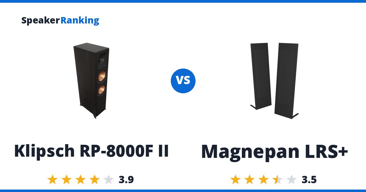 Klipsch RP-8000F II vs Magnepan LRS+