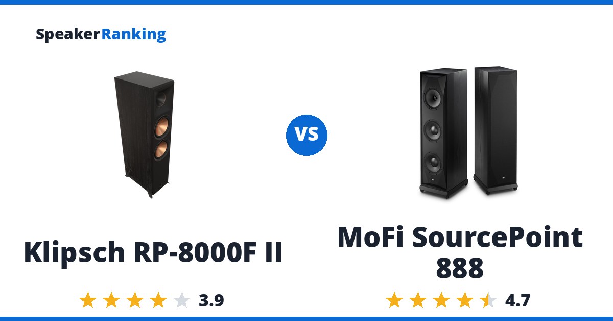 Klipsch RP-8000F II vs MoFi SourcePoint 888