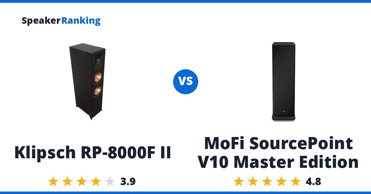 Klipsch RP-8000F II vs MoFi SourcePoint V10 Master Edition