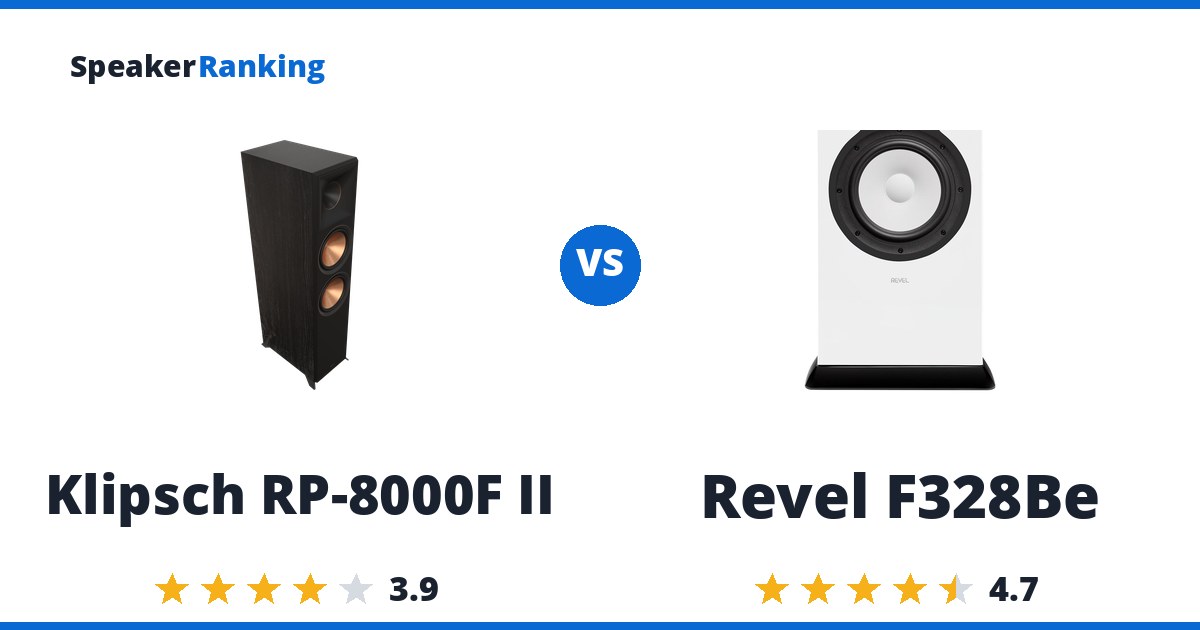 Klipsch RP-8000F II vs Revel F328Be