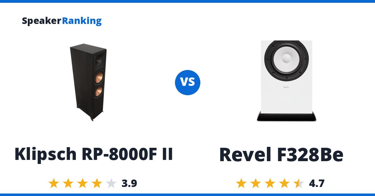 Klipsch RP-8000F II vs Revel F328Be