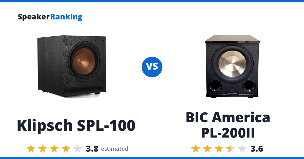 Klipsch SPL-100 vs BIC America PL-200II