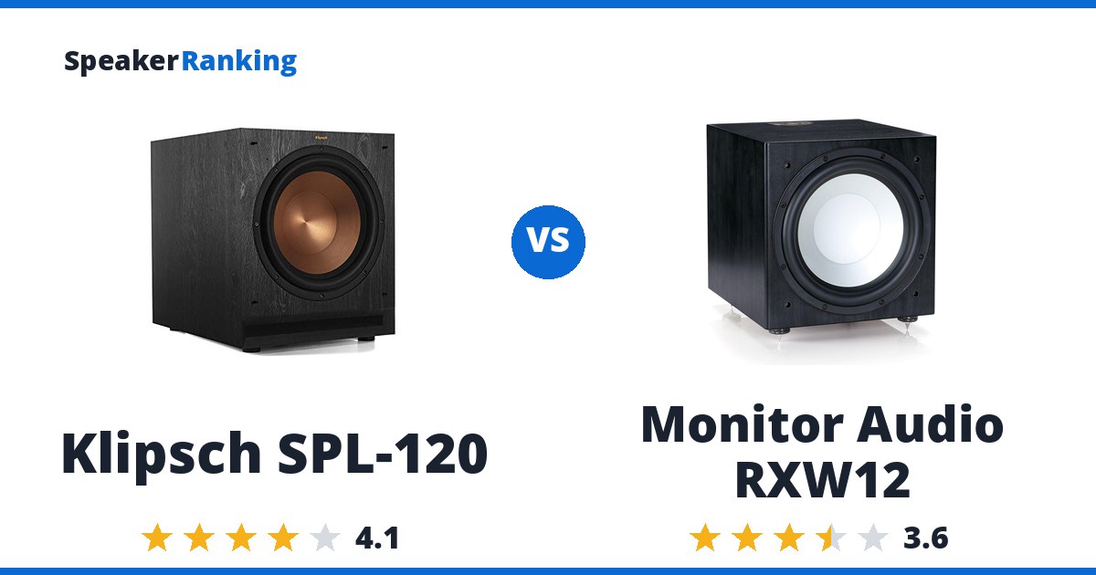 Klipsch SPL-120 vs Monitor Audio RXW12