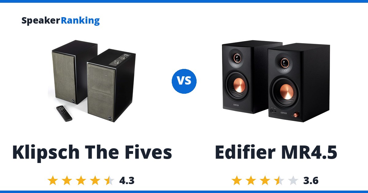 Klipsch The Fives vs Edifier MR4.5