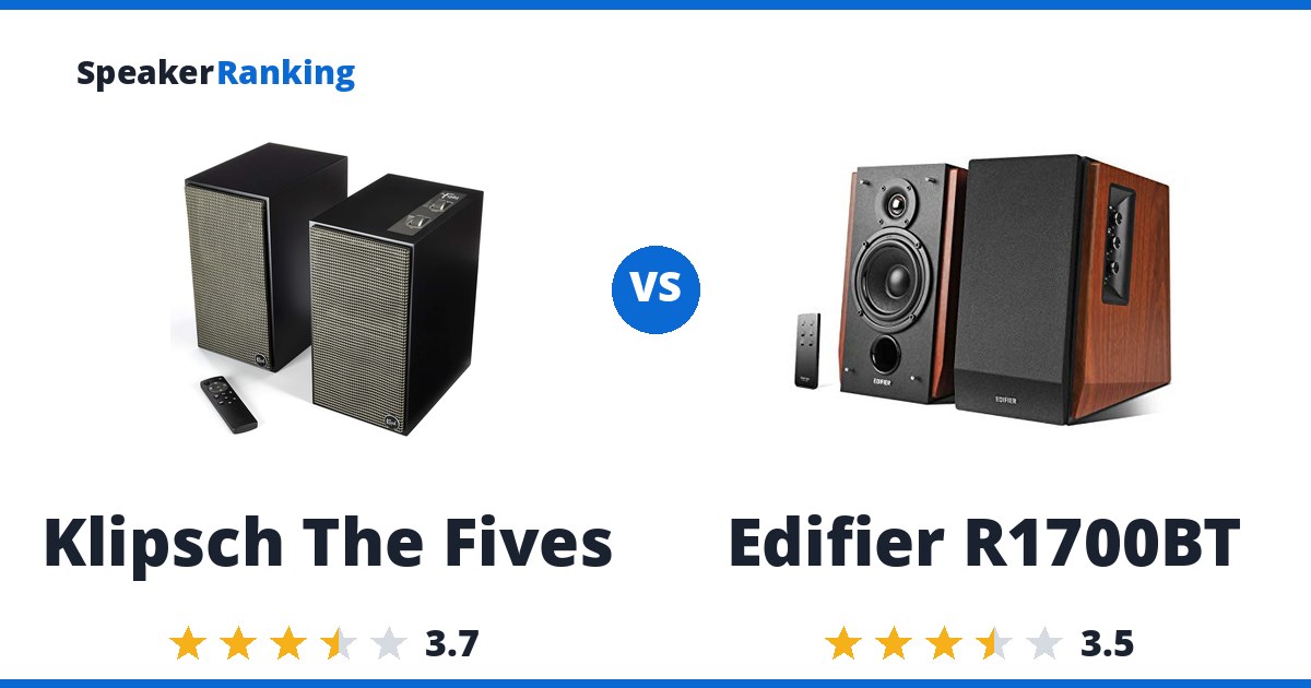 Klipsch The Fives vs Edifier R1700BT