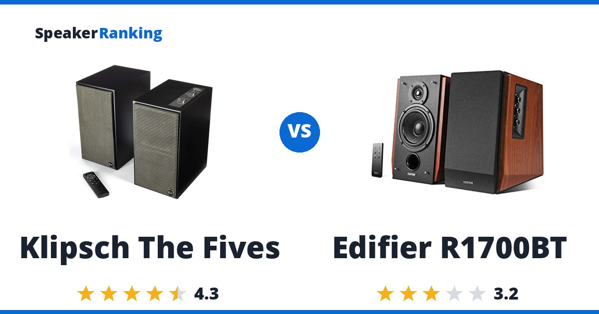 Klipsch The Fives vs Edifier R1700BT