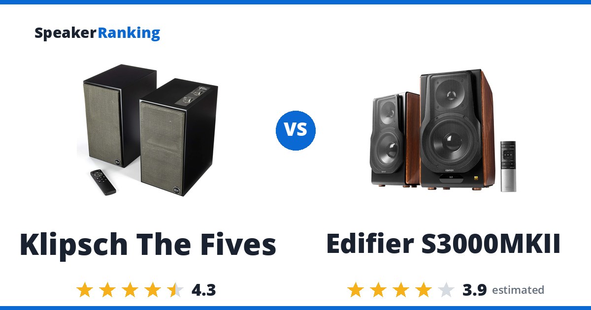 Klipsch The Fives vs Edifier S3000MKII