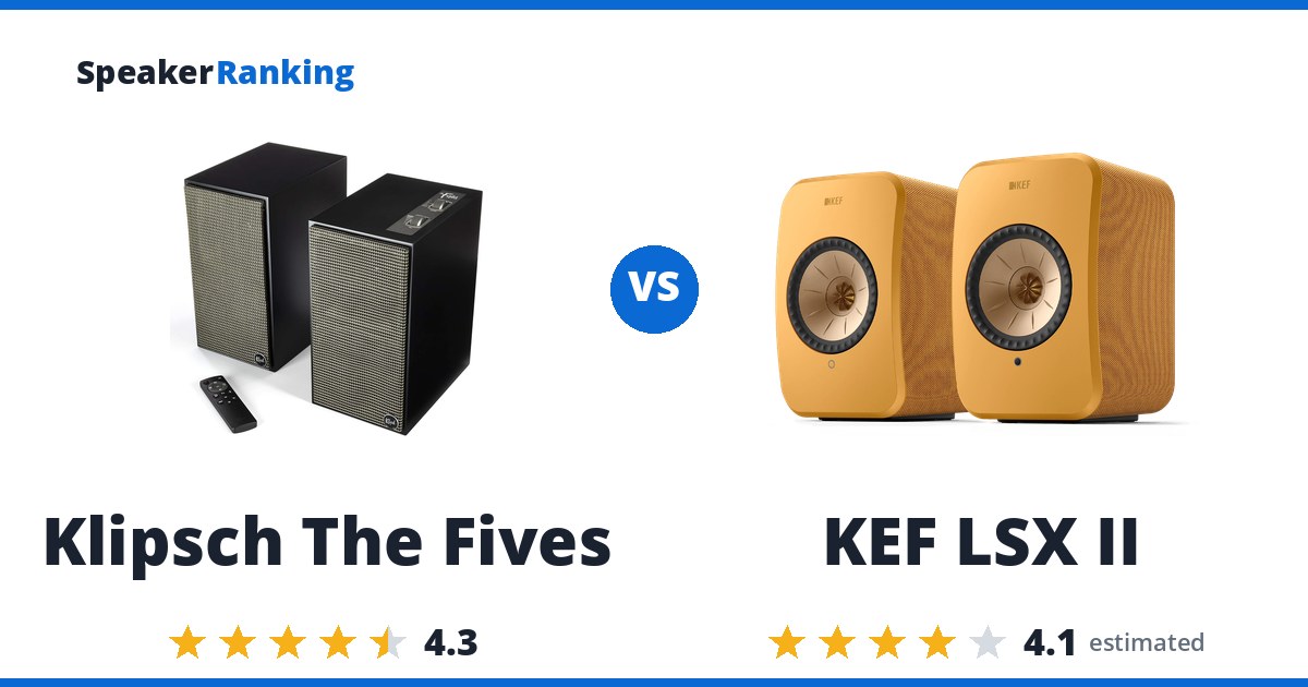 Klipsch The Fives vs KEF LSX II