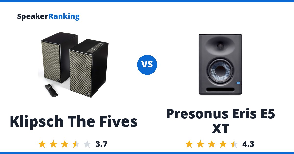 Klipsch The Fives vs Presonus Eris E5 XT
