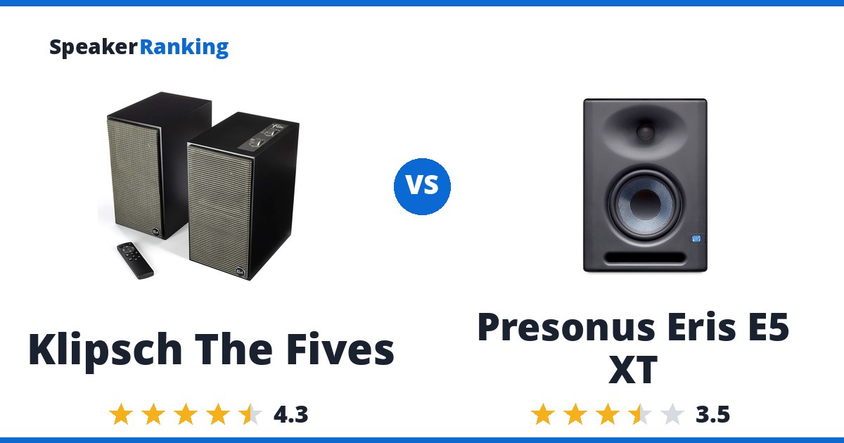 Klipsch The Fives vs Presonus Eris E5 XT