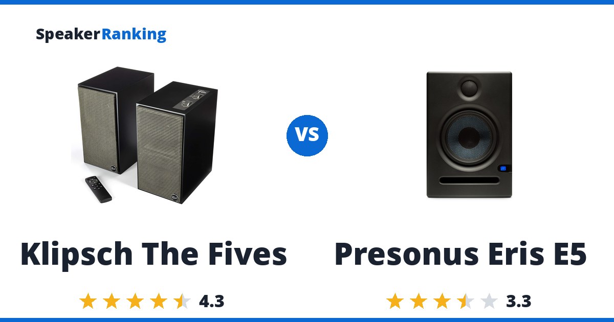Klipsch The Fives vs Presonus Eris E5
