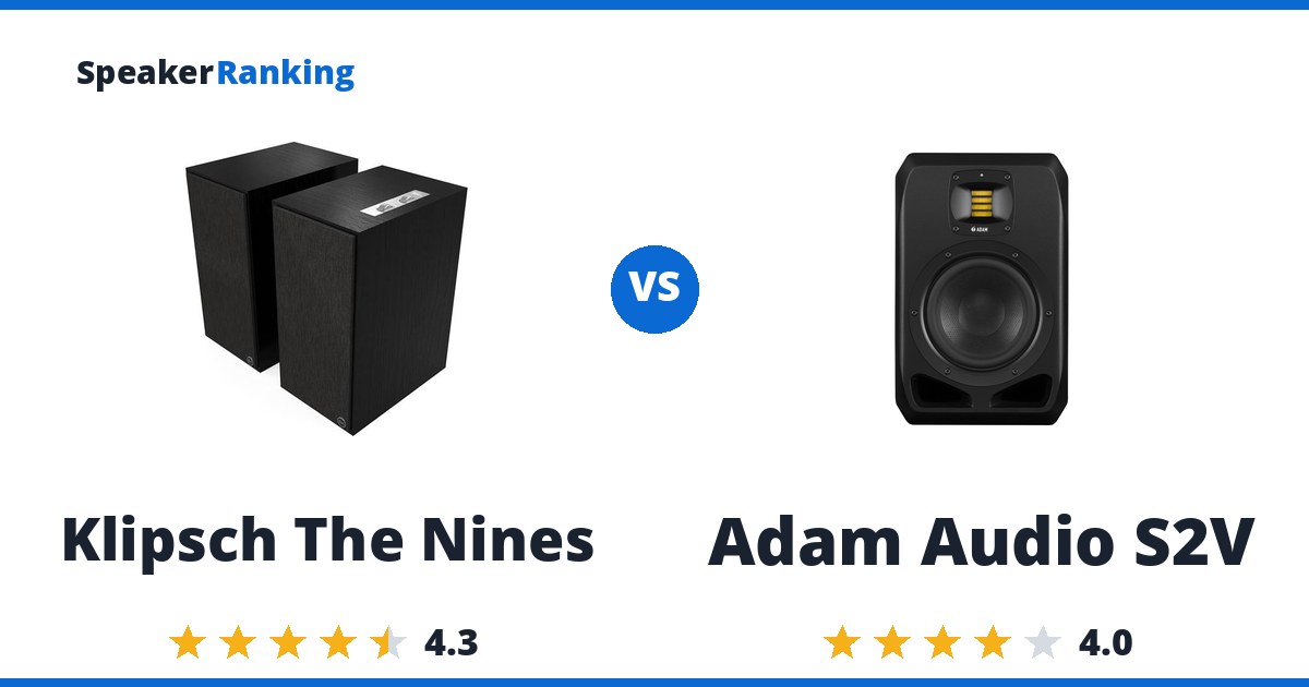 Klipsch The Nines vs Adam Audio S2V