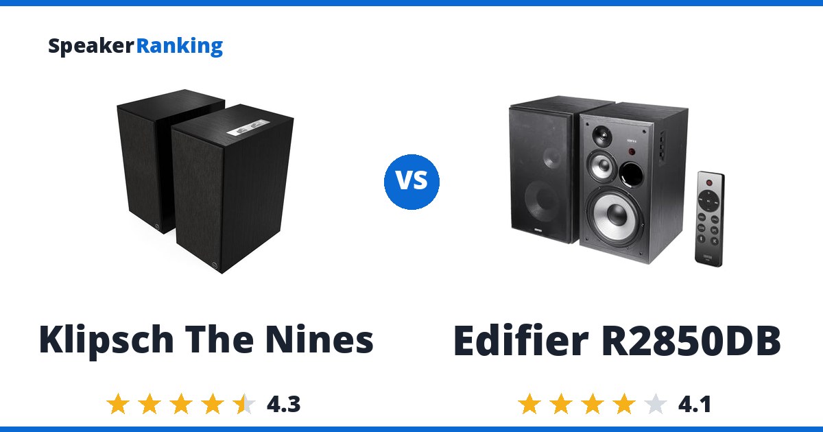 Klipsch The Nines vs Edifier R2850DB