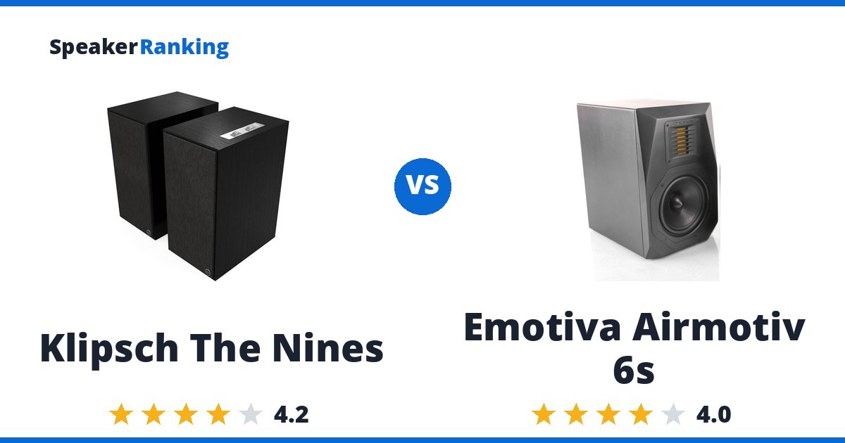 Klipsch The Nines vs Emotiva Airmotiv 6s