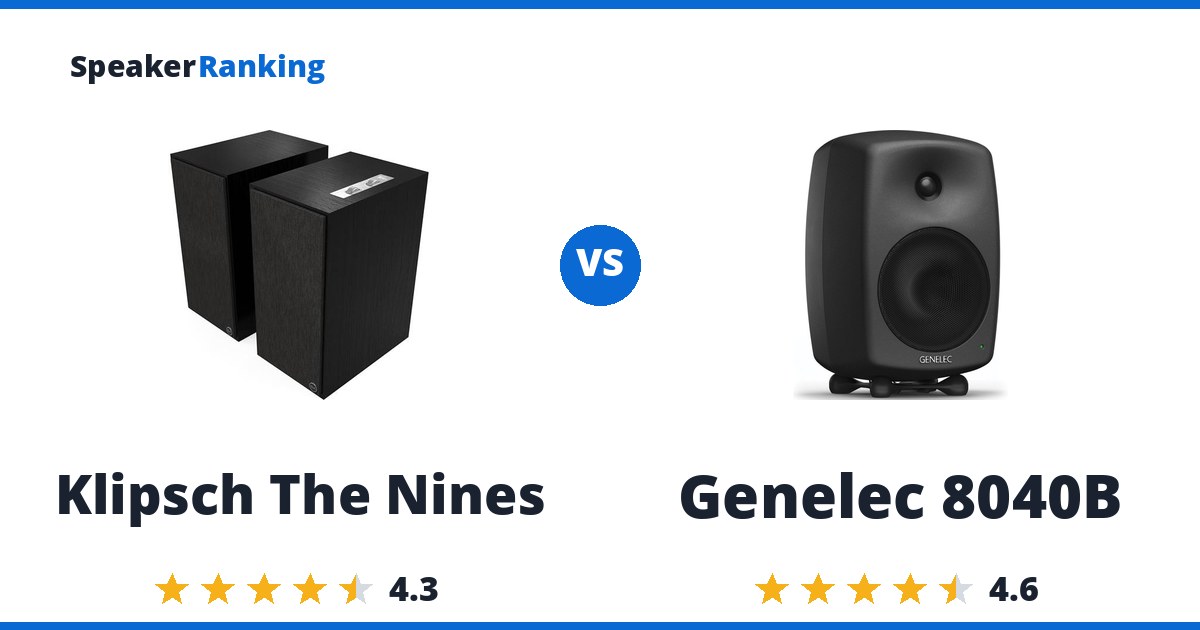 Klipsch The Nines vs Genelec 8040B