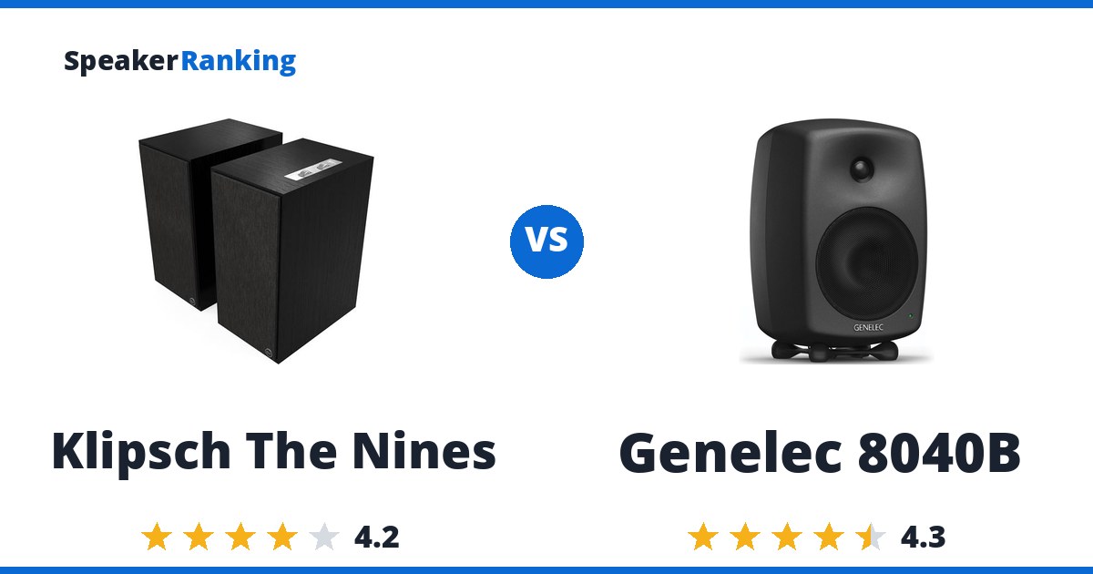 Klipsch The Nines vs Genelec 8040B
