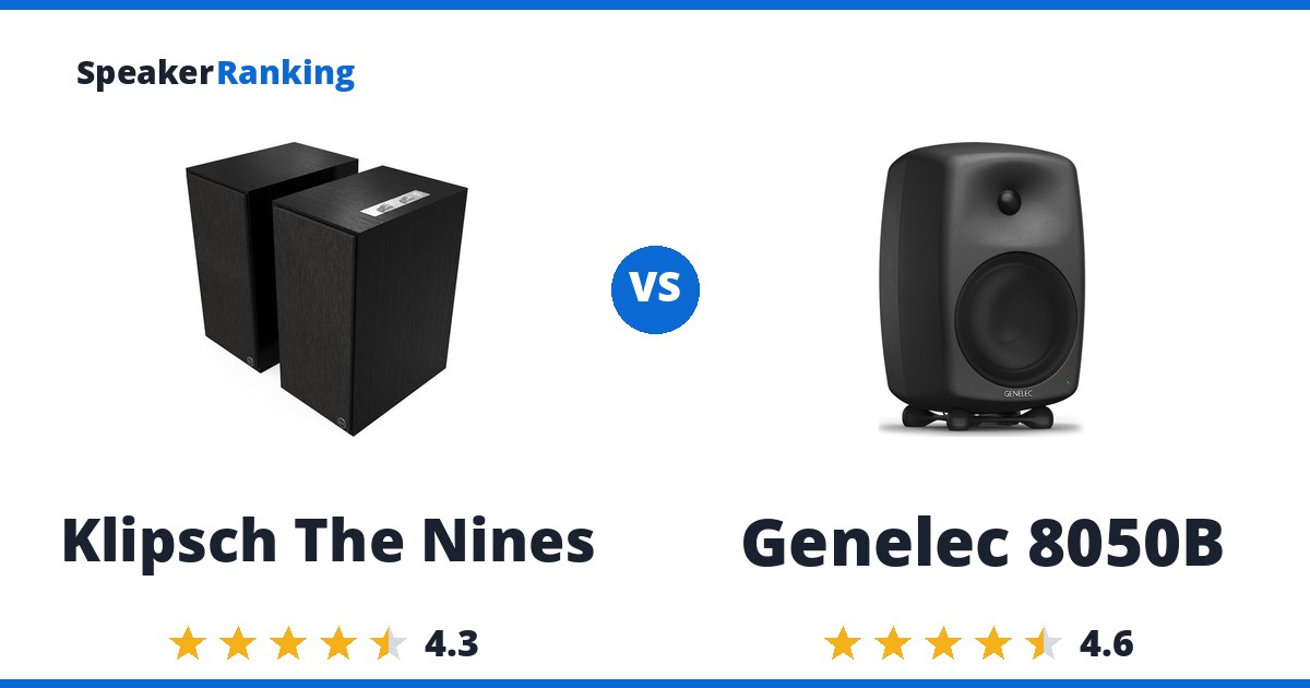 Klipsch The Nines vs Genelec 8050B