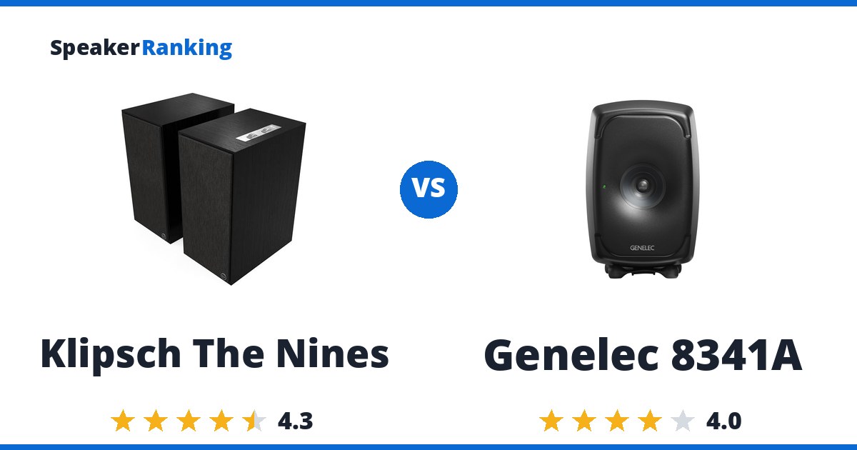 Klipsch The Nines vs Genelec 8341A