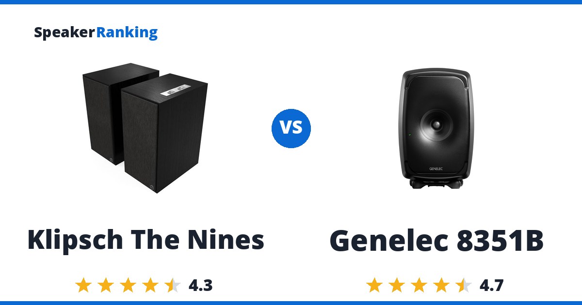 Klipsch The Nines vs Genelec 8351B
