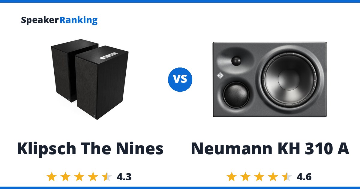 Klipsch The Nines vs Neumann KH 310 A