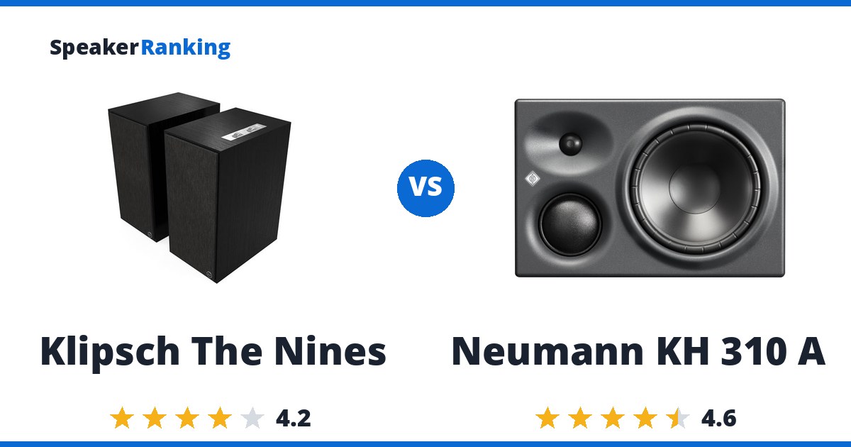 Klipsch The Nines vs Neumann KH 310 A