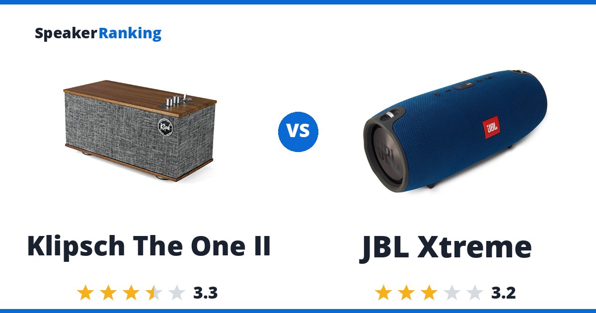 Klipsch The One II vs JBL Xtreme