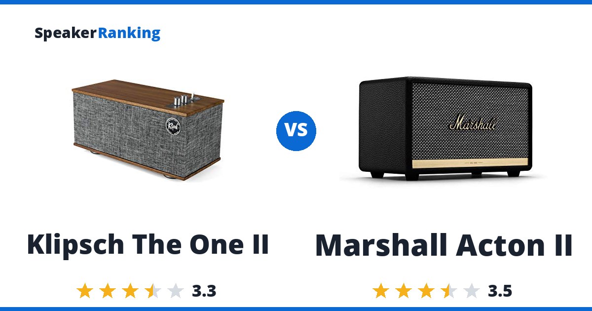 Klipsch The One II vs Marshall Acton II