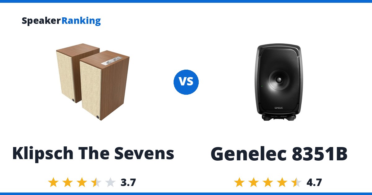 Klipsch The Sevens vs Genelec 8351B