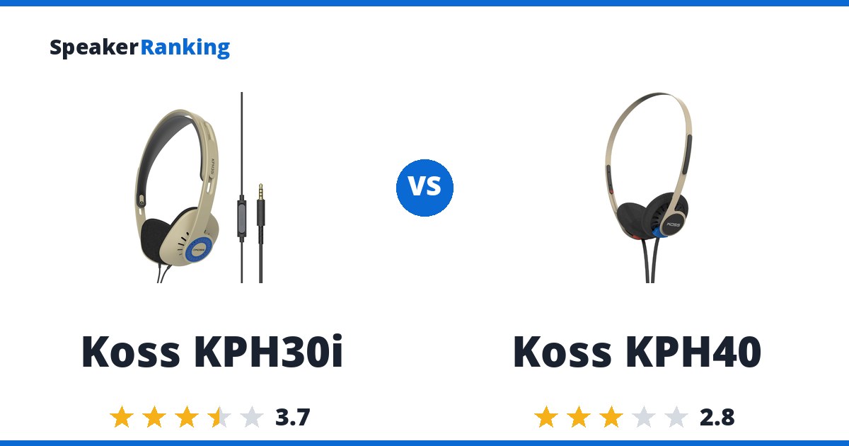 Koss KPH30i vs Koss KPH40