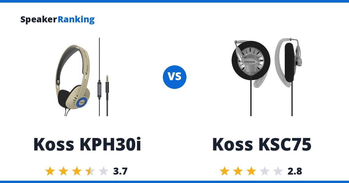 Koss KPH30i vs Koss KSC75