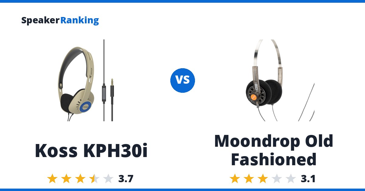 Koss KPH30i vs Moondrop Old Fashioned