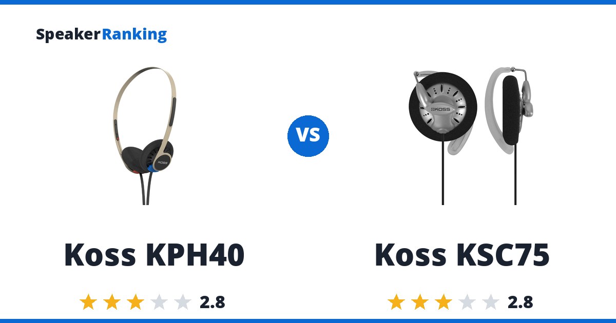 Koss KPH40 vs Koss KSC75