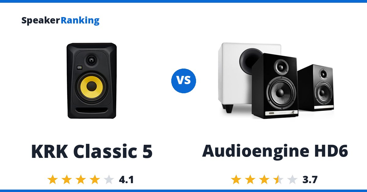 KRK Classic 5 vs Audioengine HD6