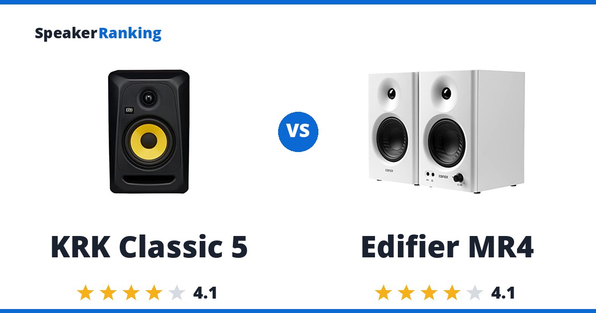 KRK Classic 5 vs Edifier MR4