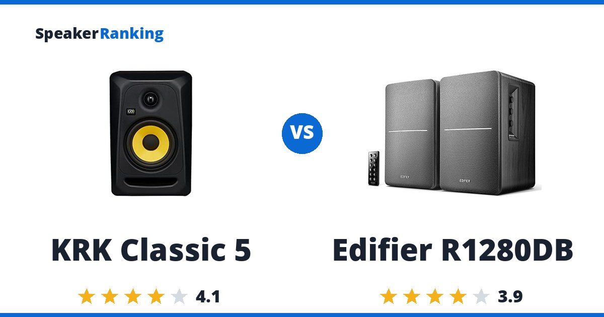 KRK Classic 5 vs Edifier R1280DB