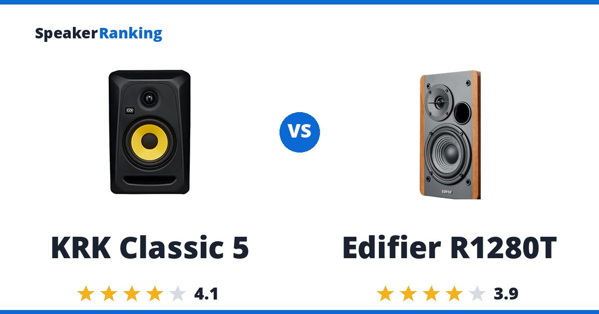 KRK Classic 5 vs Edifier R1280T