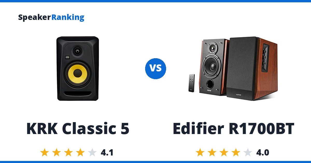 KRK Classic 5 vs Edifier R1700BT