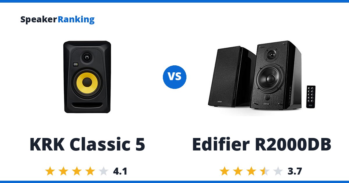 KRK Classic 5 vs Edifier R2000DB