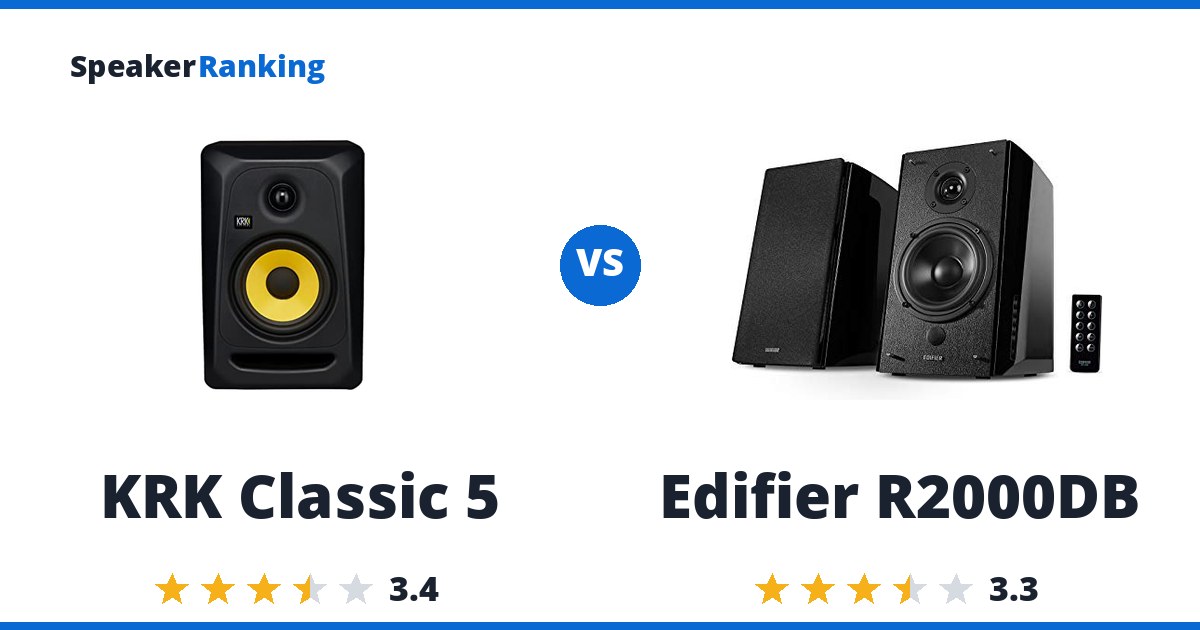KRK Classic 5 vs Edifier R2000DB