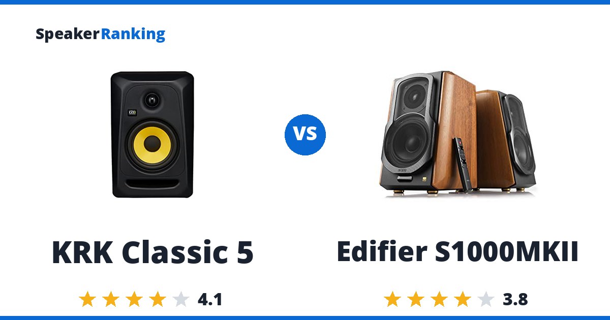 KRK Classic 5 vs Edifier S1000MKII