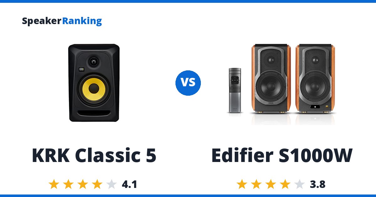 KRK Classic 5 vs Edifier S1000W